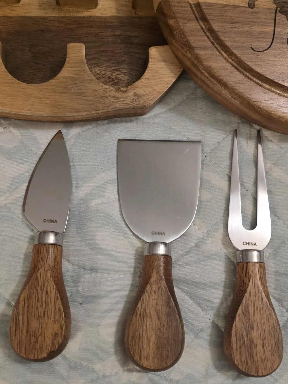 Disney 'Made for Each Other' Wooden Cheese Charcuterie Serving Board Brown